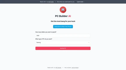 PC Builder AI